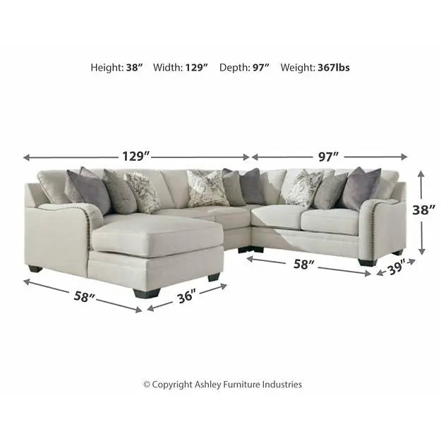 Dellara 4-Piece Sectional with Chaise SOFA