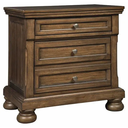 Flynnter Two Drawer Night Stand BEDROOM