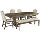 Johnelle Dining Table and 4 Chairs and Bench Ashley Furniture HomeStore
