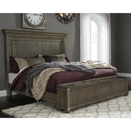 Johnelle Package - Aus King Panel Bed with Storage Bench BED