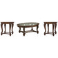 Norcastle Coffee Table with 2 End Tables Ashley Furniture HomeStore