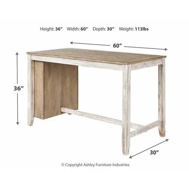 Skempton RECT Counter Table w/Storage DINING ETC